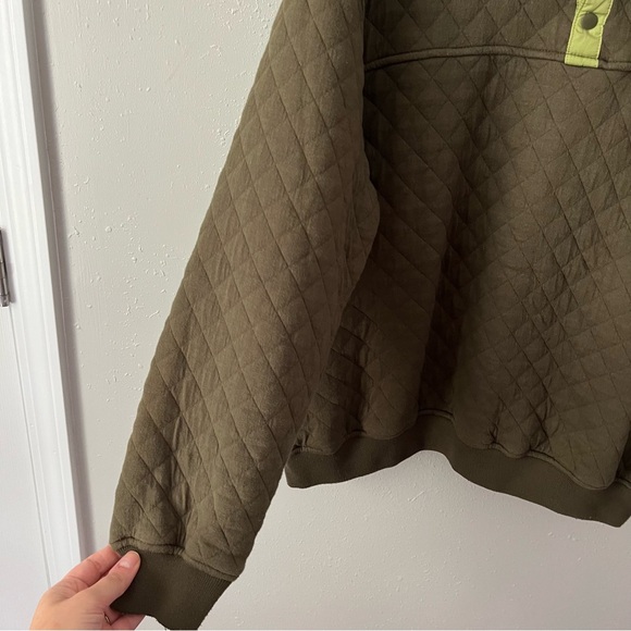 HEYBO Hermitage Quarter Snap Green Quilted Pullover Size Large - Picture 5 of 10